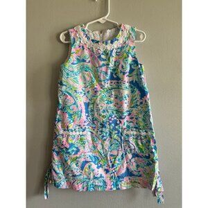 Girls Lilly Pulitzer dream team shift dress 6